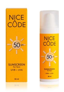 Крем для лица солнцезащитный Гринвей Nice Code (SPF 50). Фото